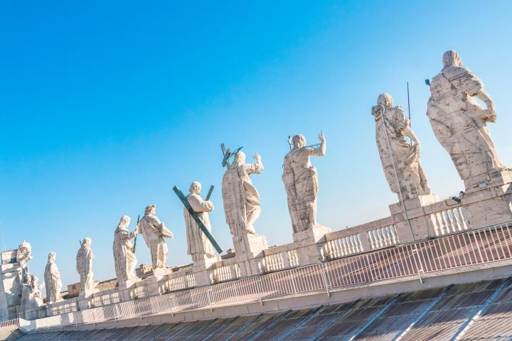 a group of people in front of a building