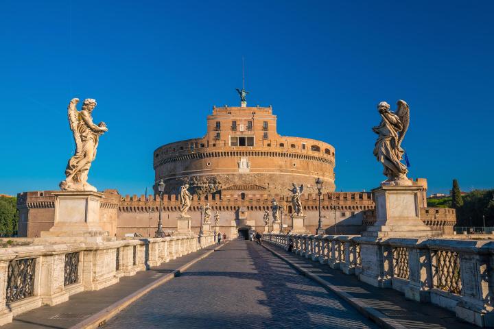 a castle on top of Castel Sant'Angelo