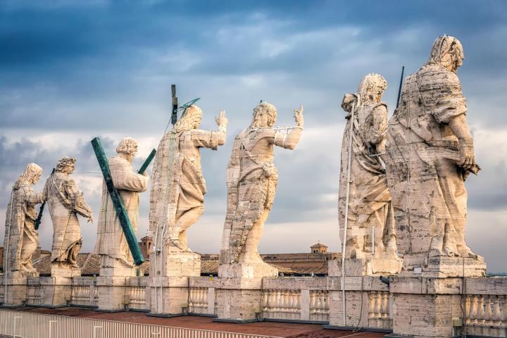 a group of people in front of a building