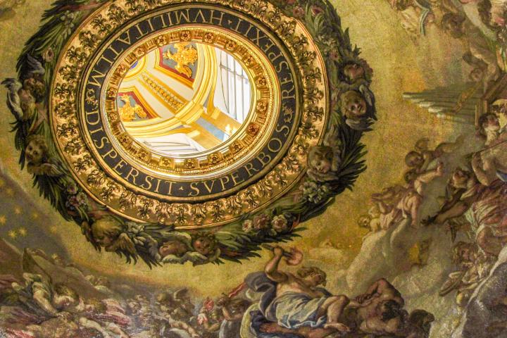 a painting on the wall