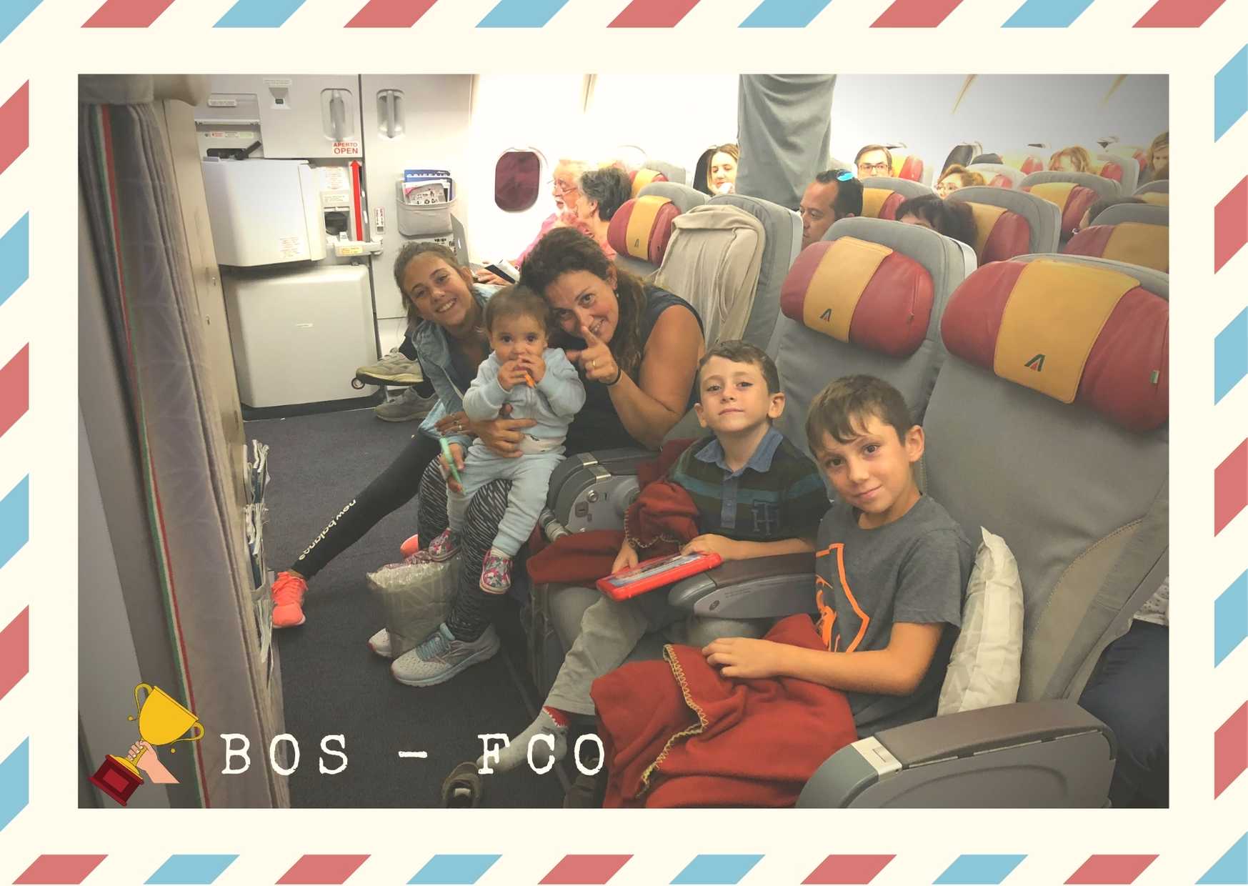 Flying to Italy with kids