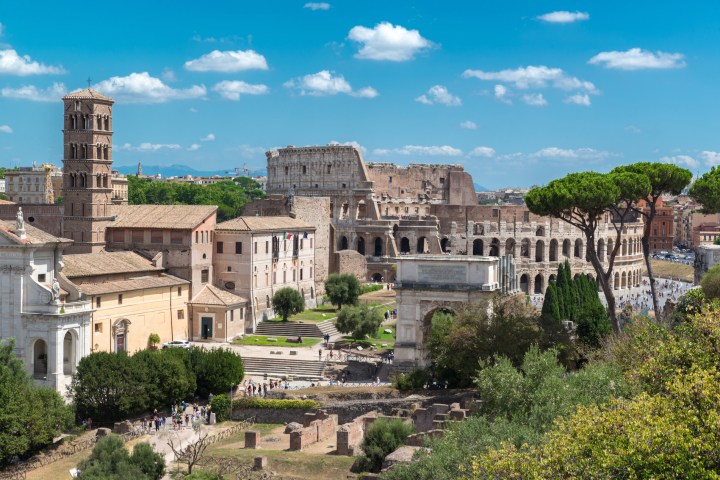 a castle on top of a building