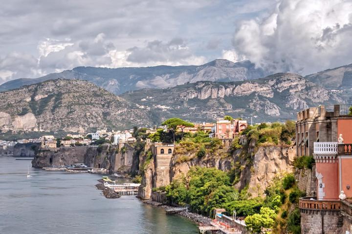 a castle on top of a mountain