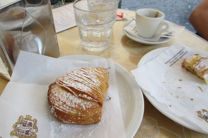 a piece of cake on a plate on a table