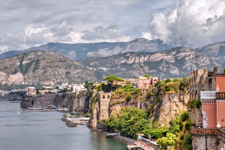 a castle on top of a mountain