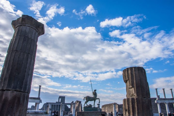 a close up of a tower