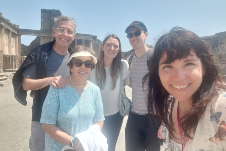 a group of people posing for a photo